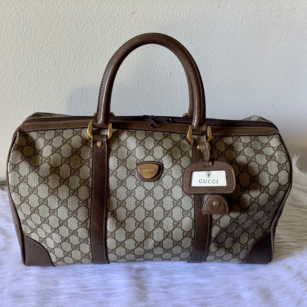 VINTAGE GUCCI Traveling Boston Bag